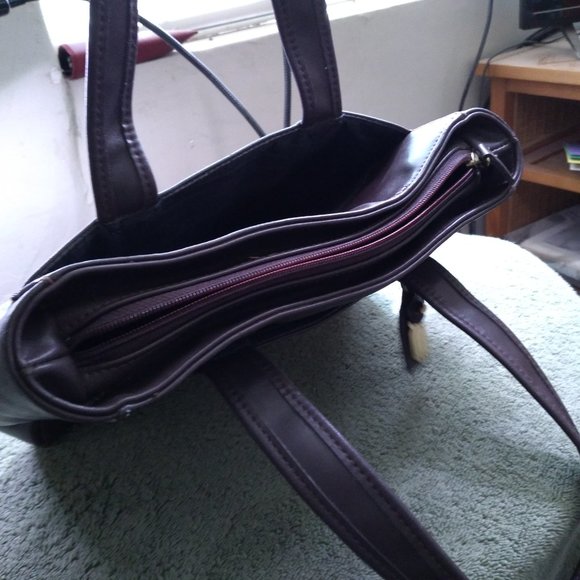 Liz Claborne soft brow leather purse bag - Picture 8 of 10